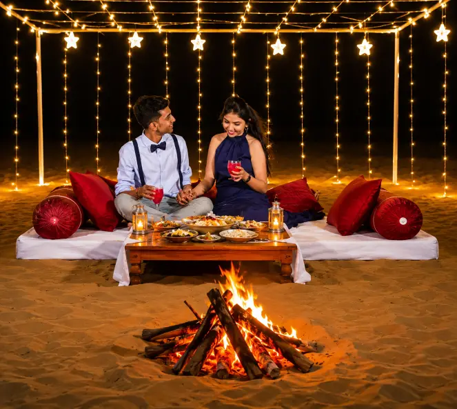 Dinner On Dunes Gujarat Resort